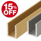 Frameless Shower U-Channels